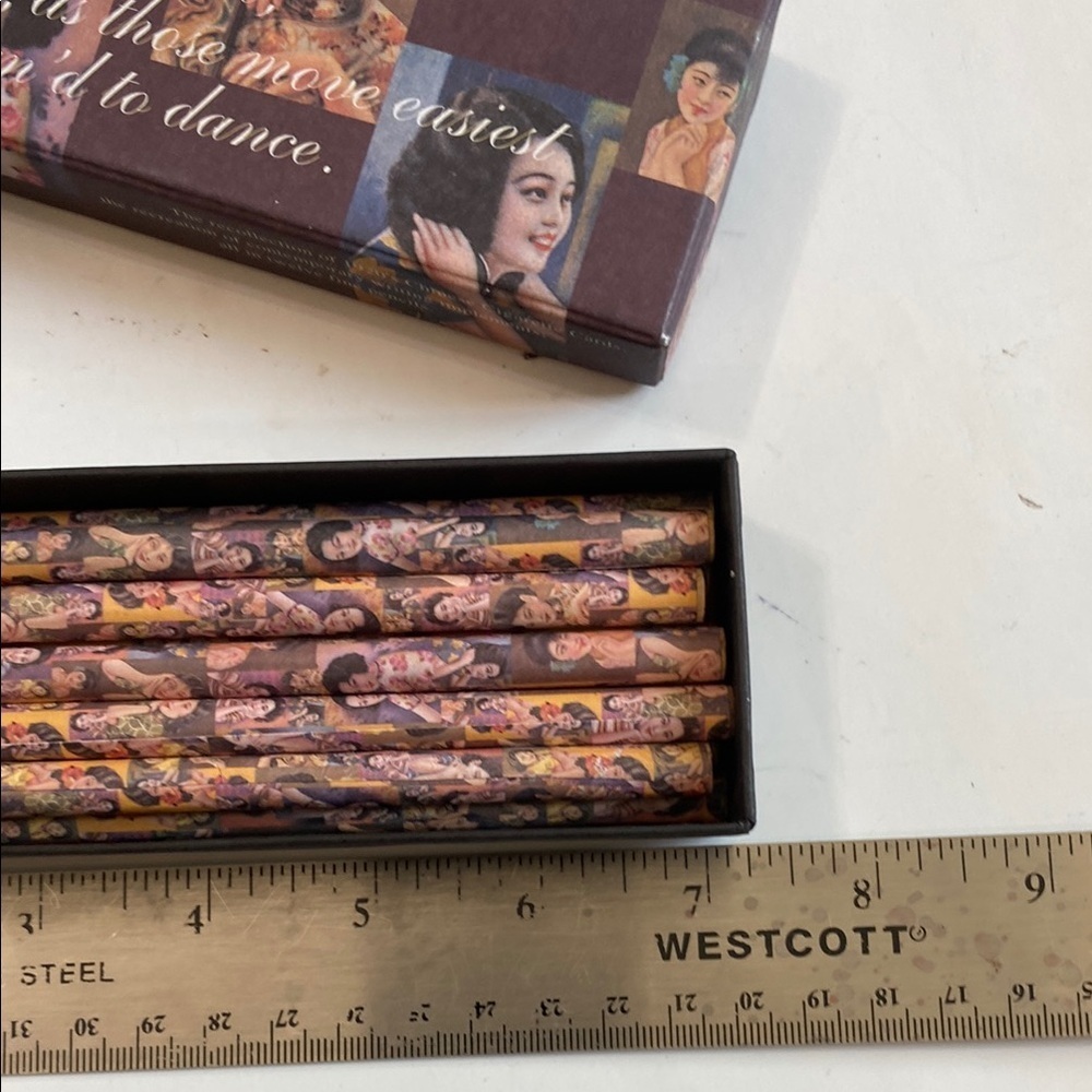 Artistic Pencil Set with Asian Design 11 pencils and box - Picture 4 of 8